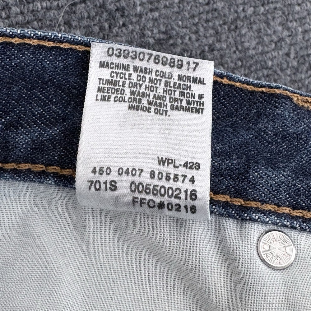 VINTAGE Levis Jeans Mens 38x32 Blue Denim Pants 550 Relaxed Red Tab Rodeo Y2K - Picture 8 of 13
